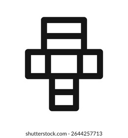 Icono de la interfaz de usuario de la instalación de tuberías, símbolo de Vector de interfaz de usuario de línea simple del adaptador de plomería