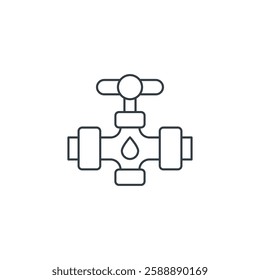 Plumbing Fixture icon symbol vector illustration isolated on white background