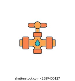 Plumbing Fixture icon symbol vector illustration isolated on white background