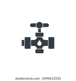 Plumbing Fixture icon symbol vector illustration isolated on white background