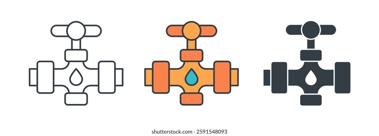 Plumbing Fixture icon symbol vector illustration isolated on white background