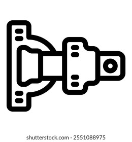 Plumbing fixture joining two pipes, featuring a flange, bolts, and a secure connection ensuring leak free performance