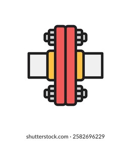 Plumbing Flange Icon Vector Illustration