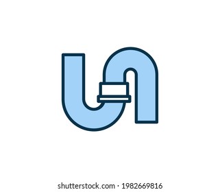 Flaches Symbol einsetzen. Einzelnes, qualitativ hochwertiges Umrisssymbol für Webdesign oder mobile App.  Häusliche Dünnzeilenzeichen für Design-Logo, Visitenkarte usw. Umrisspiktogramm EPS10