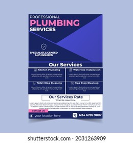 plumbing flyer template, plumber flyer design for company, Plumbing service flyer poster design, Plumbing social media banner design