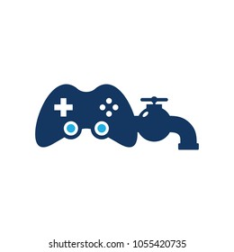 Plumbing Game Logo Icon Design