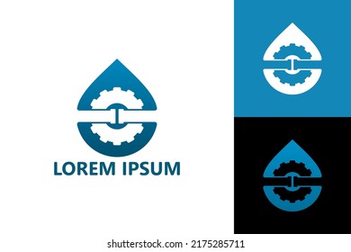Plumbing gear logo template design vector