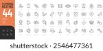Plumbing and Heating Line Editable Icons set. Vector illustration in modern thin line style of house engineering related icons: pipes, boilers, tools, and more. Pictograms and infographics for mobile 