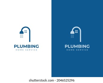 plumbing home service logo design concept	