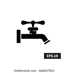 Plumbing Icon, Faucet sign/symbol vector