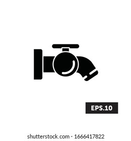 Plumbing Icon, Faucet sign/symbol vector