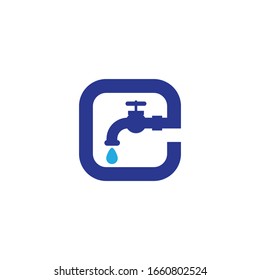 Plumbing icon logo creative vector illustration