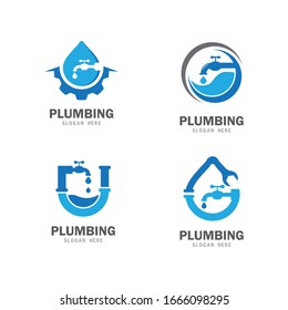 Plumbing icon logo creative vector illustration