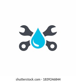 Plumbing icon logo vector design