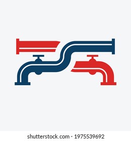 Plumbing icon logo vector template design