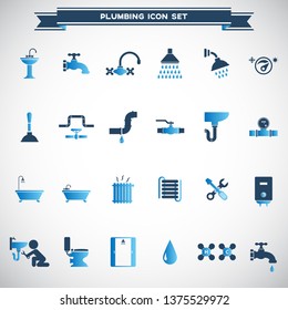 Plumbing Icon Set