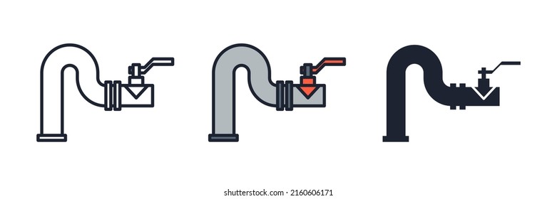 plumbing icon symbol template for graphic and web design collection logo vector illustration