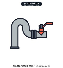 plumbing icon symbol template for graphic and web design collection logo vector illustration