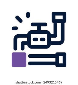 plumbing icon. vector dual tone icon for your website, mobile, presentation, and logo design.