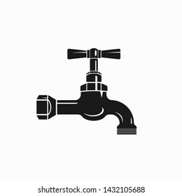 Plumbing Icon Vector. Water Tap Illustration
