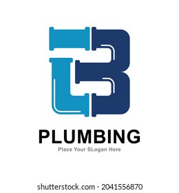 Plumbing Letter B Logo Vector Design Stock Vector (Royalty Free ...