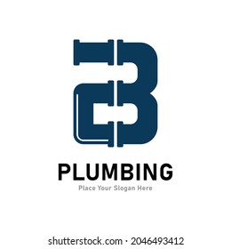 Plumbing Letter B Logo Vector Template Stock Vector (Royalty Free ...