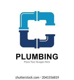 Plumbing letter C logo vector design. Suitable for pipe service, drainage, sanitation home, and maintenance service company   