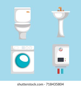 plumbing line set icons