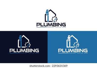 plumbing logo design. creative logo design for plumber company.Plumbing service logo. Plumbing service icon logo.  design concept. 