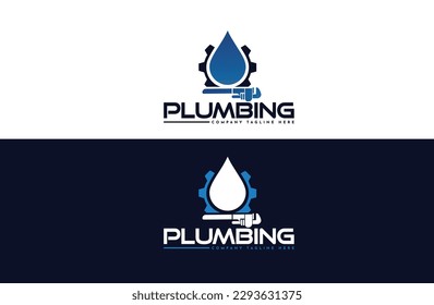 plumbing logo design. creative logo design for plumber company.Plumbing service logo. Plumbing service icon logo.  design concept. 