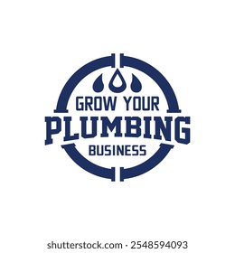 Klempner Logo Design kreatives Logo Design Stock-Vektorgrafik.