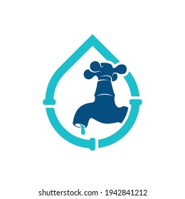 Plumbing logo design vector illustration, Creative Plumbing logo design concept template, symbols icons
