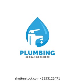 Plumbing logo design vector illustration
