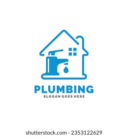 Plumbing logo design vector illustration