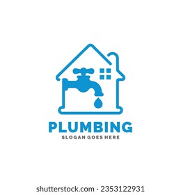 Plumbing logo design vector illustration