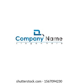 plumbing logo, with a D-shaped logo and elegant design
