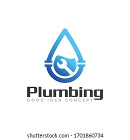 Vector de diseño de iconos de logotipo de fontanería