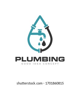 Logo-Design-Vektorgrafik des Plummers