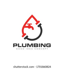 Vector de diseño de iconos de logotipo de fontanería