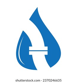 plumbing logo icon design vector