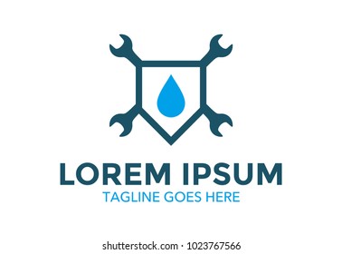 plumbing logo. icon. vector illustration. editable