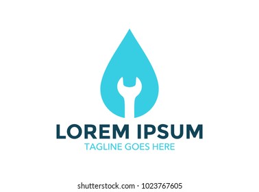 plumbing logo. icon. vector illustration. editable