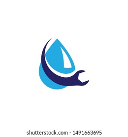 Plumbing logo ilustration vector template