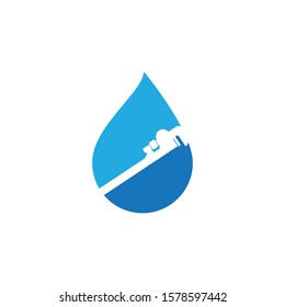 Plumbing logo ilustration vector template