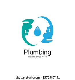 Plumbing logo ilustration vector template