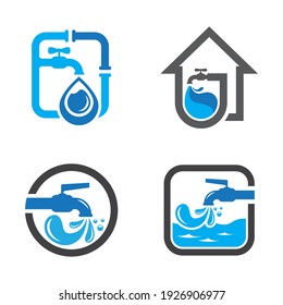 Plumbing logo images illustration design