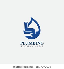 Plumbing Logo Template Design Concept illustration, Creative Symbol