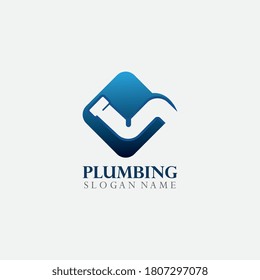 Plumbing Logo Template Design Concept illustration, Creative Symbol
