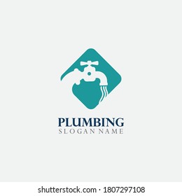 Plumbing Logo Template Design Concept illustration, Creative Symbol