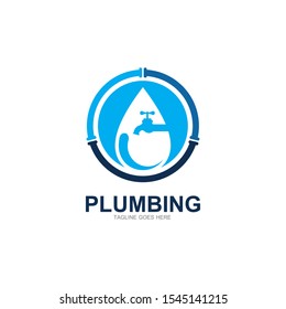 Plumbing Logo Template Design Vector template